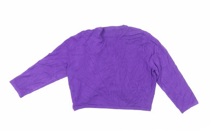 Womens UK Size M Precis Petite Purple Cape Jumper