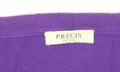 Womens UK Size M Precis Petite Purple Cape Jumper