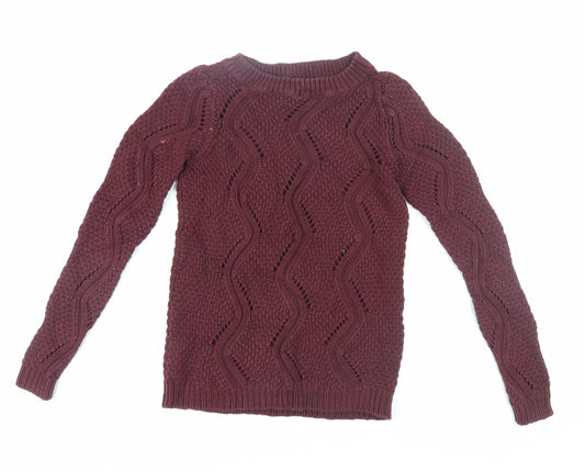 Womens UK Size S VERO MODA Red Pullover Jumper