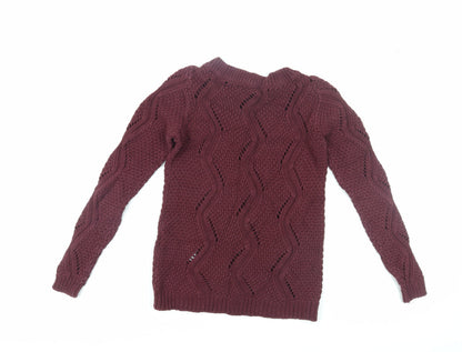 Womens UK Size S VERO MODA Red Pullover Jumper