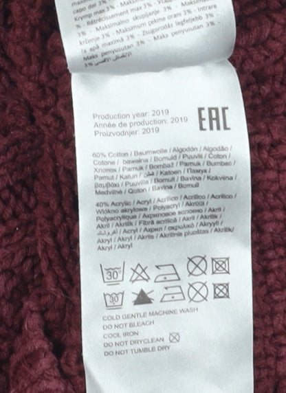 Womens UK Size S VERO MODA Red Pullover Jumper