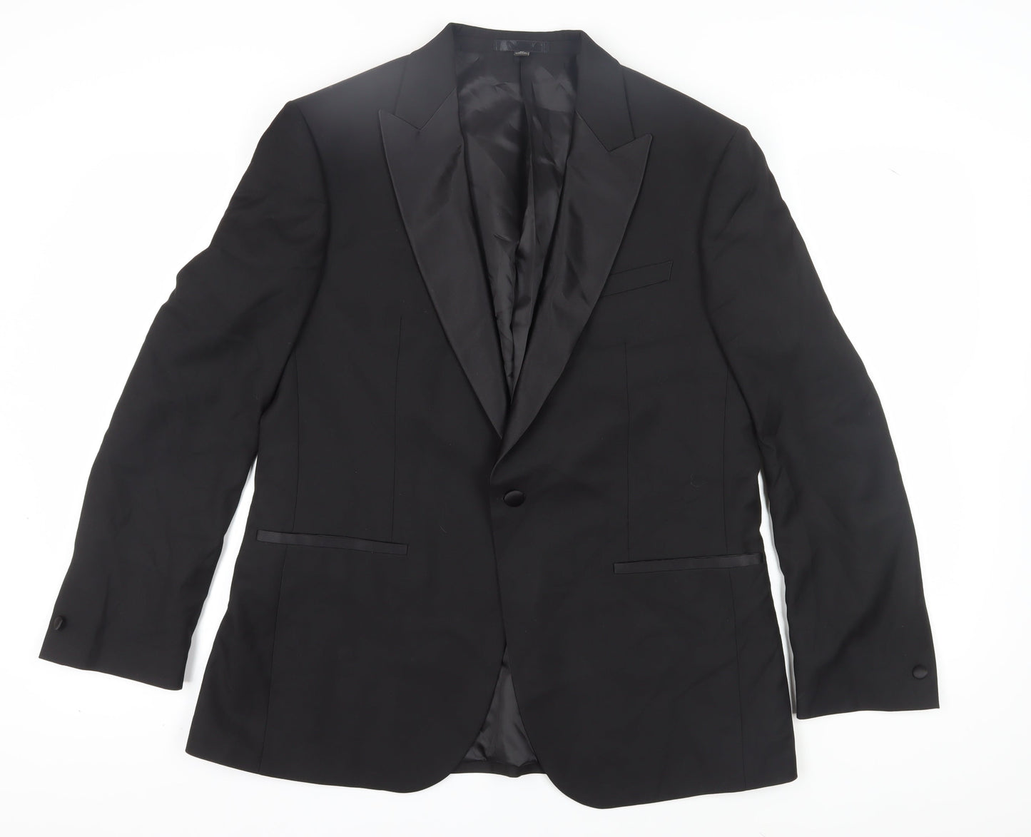 Mens UK Size 42 Marks and Spencer Regular Black Suit Jacket