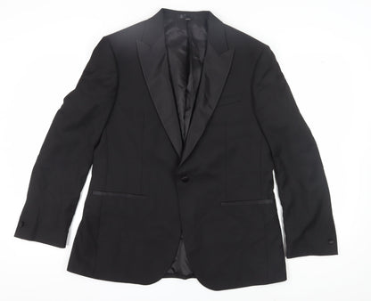 Mens UK Size 42 Marks and Spencer Regular Black Suit Jacket