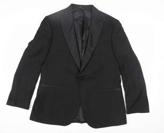 Mens UK Size 42 Marks and Spencer Regular Black Suit Jacket
