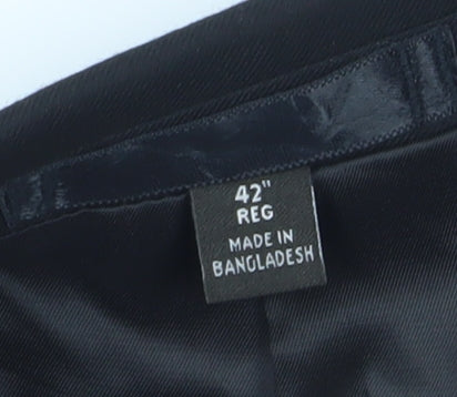 Mens UK Size 42 Marks and Spencer Regular Black Suit Jacket