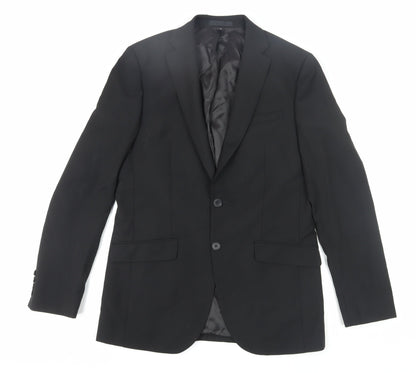 Mens UK Size 38 Marks and Spencer Regular Black Suit Jacket