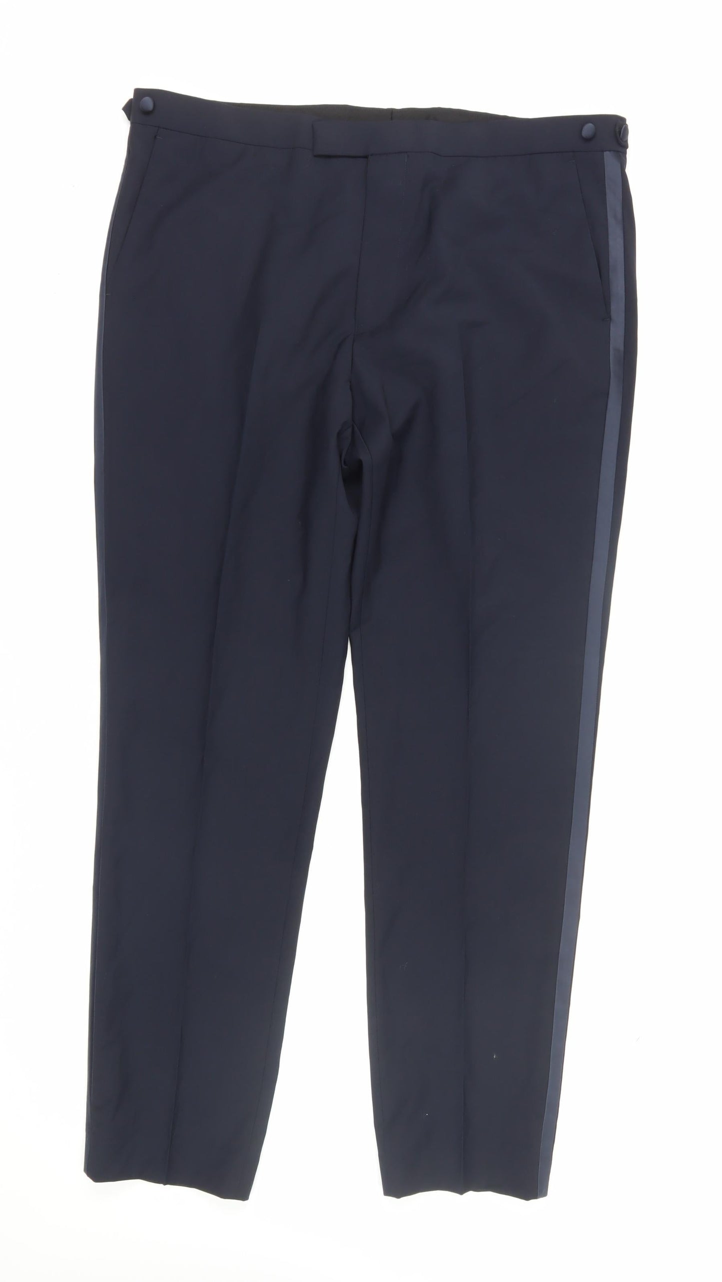Marks and Spencer Men's Wool Trousers Black L 40
