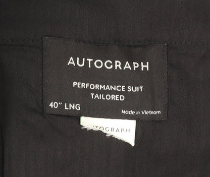 Marks and Spencer Men's Wool Trousers Black L 40