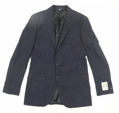 Mens UK Size 38 Marks and Spencer Regular Blue Suit Jacket