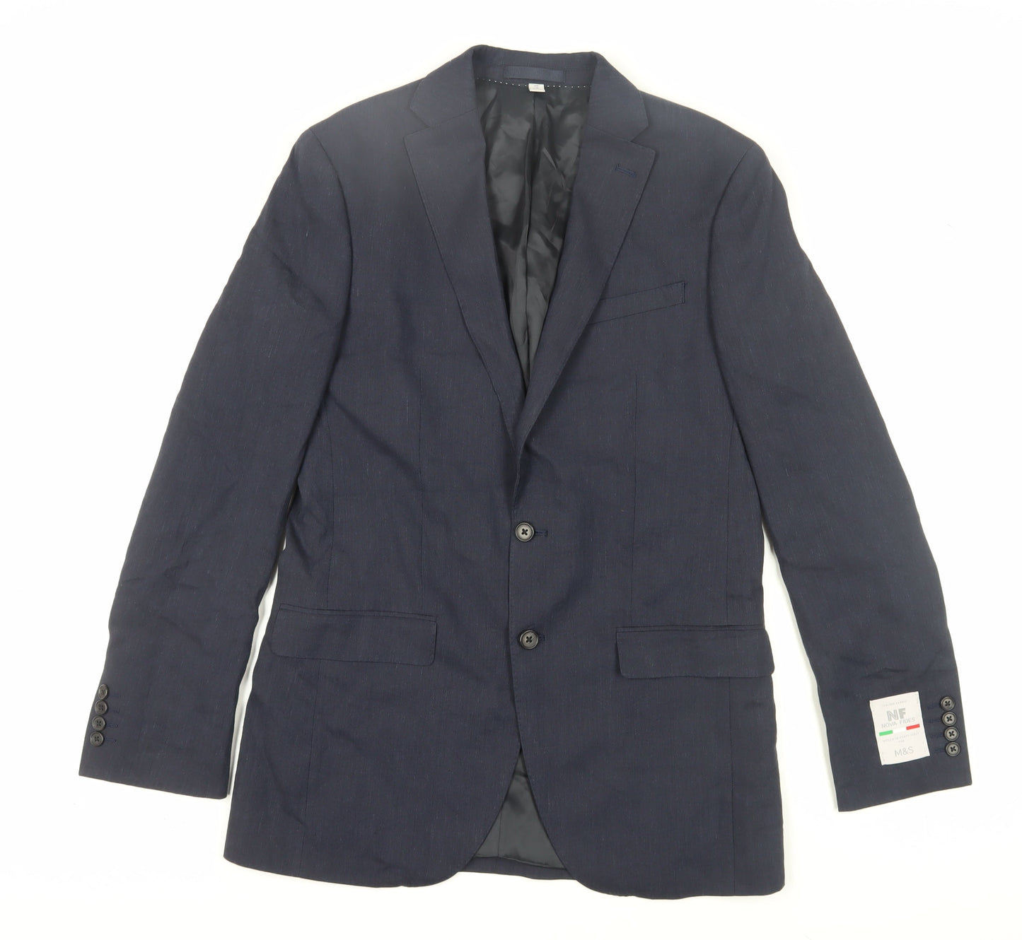 Mens UK Size 38 Marks and Spencer Regular Blue Suit Jacket