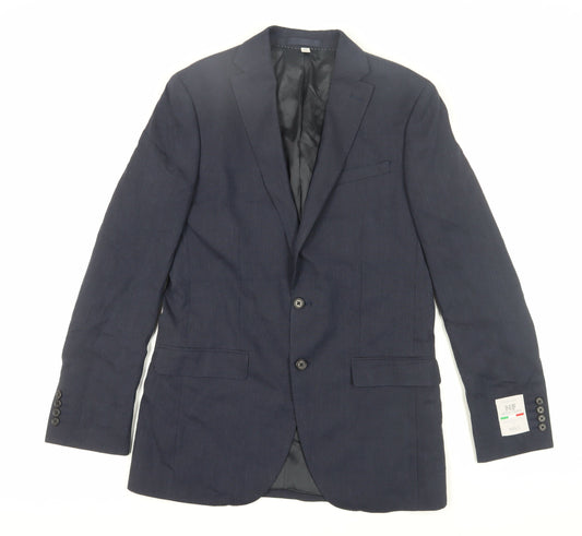 Mens UK Size 38 Marks and Spencer Regular Blue Suit Jacket