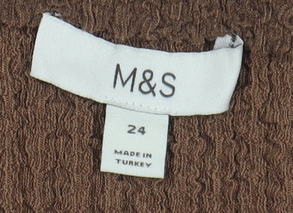 Marks and Spencer Women Brown Skirt Size 24