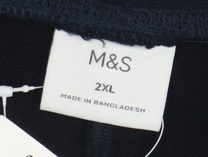 Marks and Spencer Women's Black 2XL Drawstring Shorts