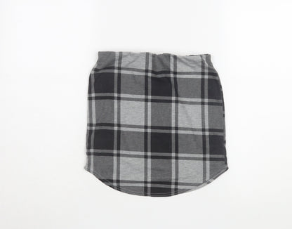 boohoo Women's Black Plaid Pencil Skirt Size 10