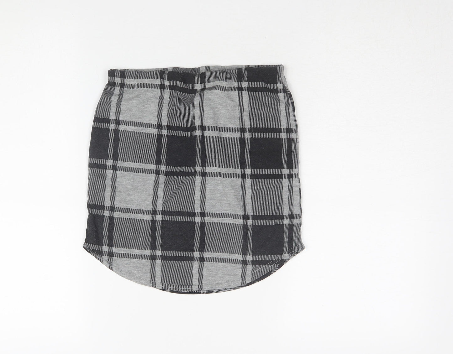 boohoo Women's Black Plaid Pencil Skirt Size 10