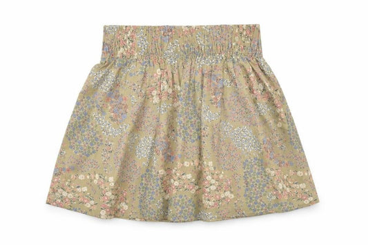 H&M Women's Beige XS A-Line Floral Short Skirt