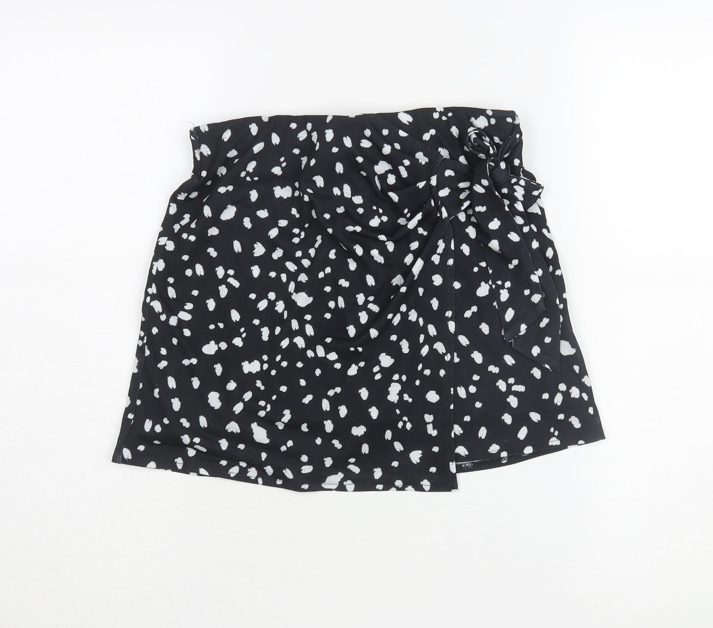 ASOS DESIGN Women's Black Wrap Skirt Size 8