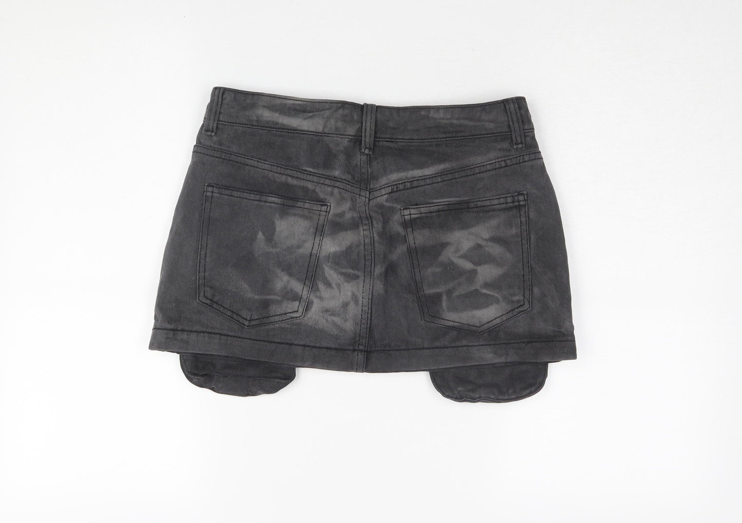 Womens UK Size 10 PRETTYLITTLETHING Cargo Denim Skirt