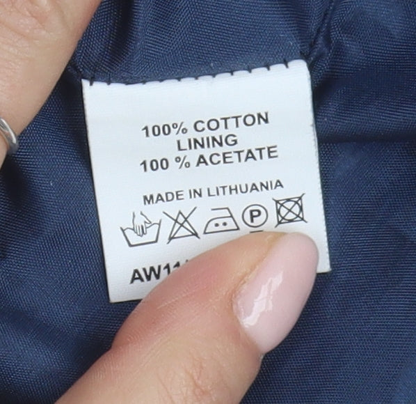 East Women's Multicoloured Floral Corduroy Skirt Size 14