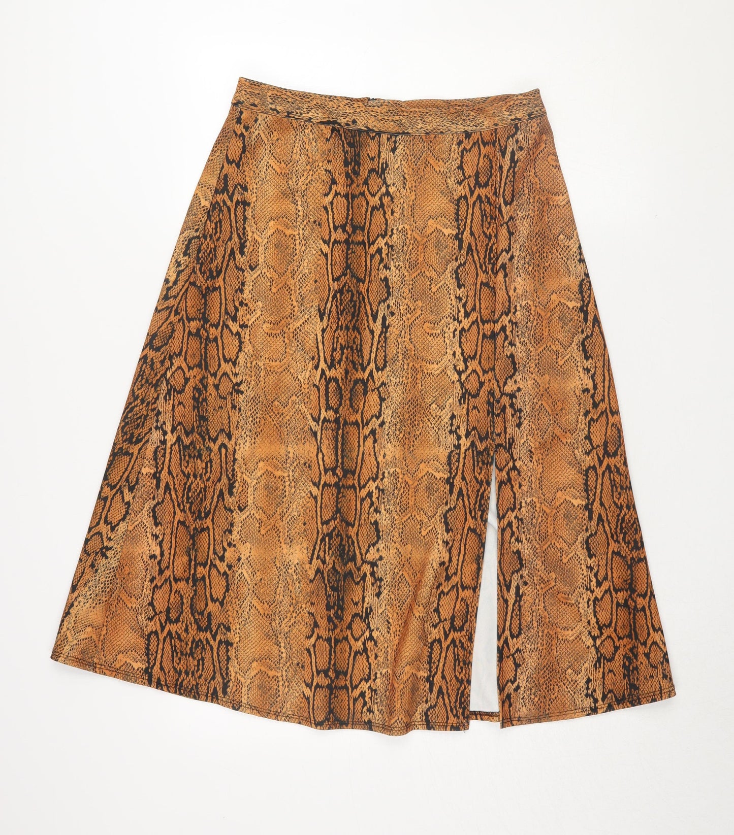 Dorothy Perkins Women’s Brown A-Line Animal Print Skirt 12