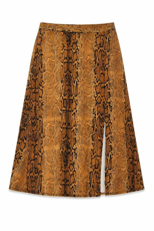 Dorothy Perkins Women’s Brown A-Line Animal Print Skirt 12