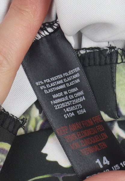 Dorothy Perkins Women's Floral Midi Skirt Size 14