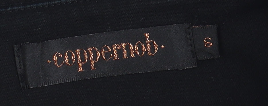 Coppermob Women's Black Pencil Skirt, Size 10, Business