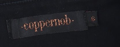 Coppermob Women's Black Pencil Skirt, Size 10, Business