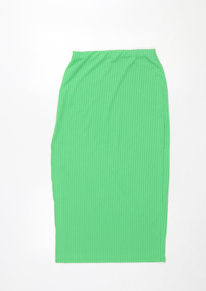 AsYou Women's Green Midi Pencil Skirt, Size 10