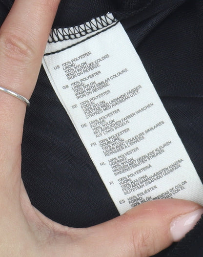 H&M Women's Black Embroidered Skirt, Size 10