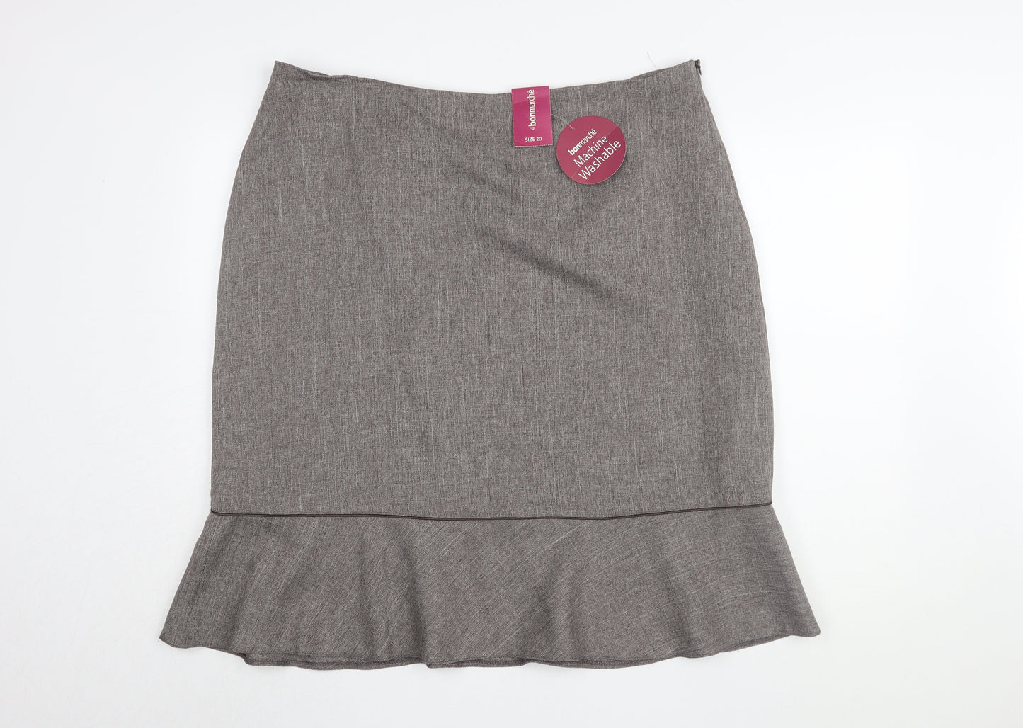 Bonmarché Women's Grey Pencil Skirt, Size 20, Knee Length