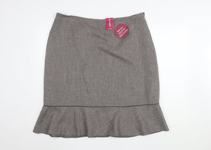 Bonmarché Women's Grey Pencil Skirt, Size 20, Knee Length