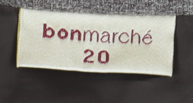 Bonmarché Women's Grey Pencil Skirt, Size 20, Knee Length