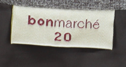 Bonmarché Women's Grey Pencil Skirt, Size 20, Knee Length