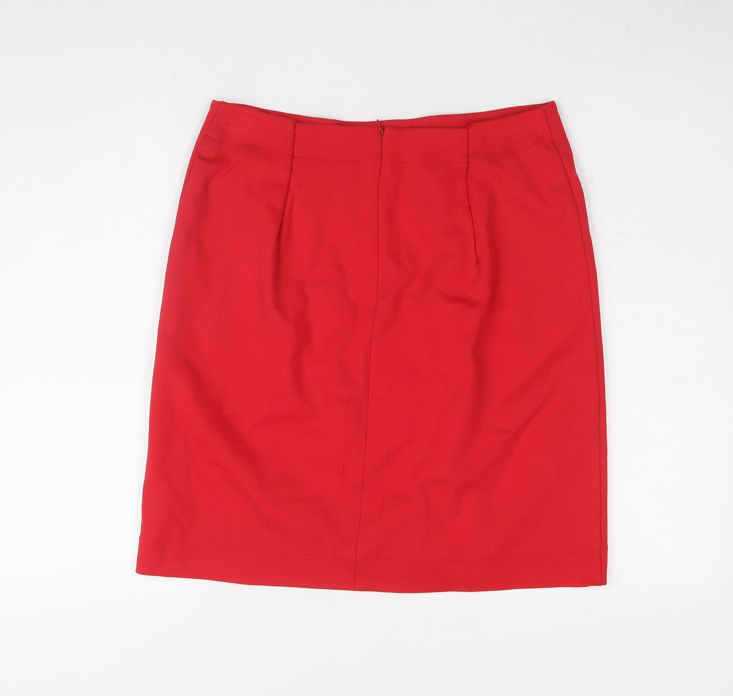 M&Co Women's Red Pencil Skirt Size 12