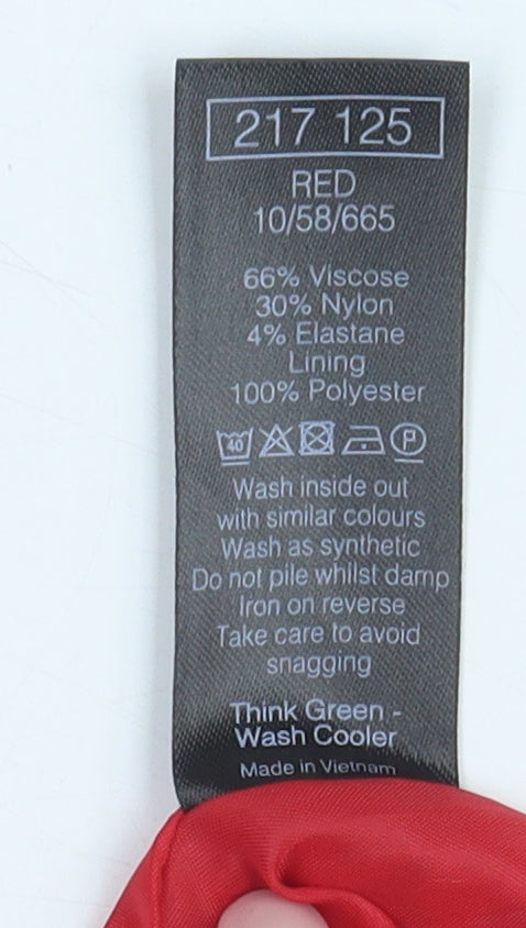 M&Co Women's Red Pencil Skirt Size 12