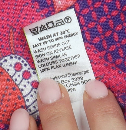 Marks and Spencer Women Purple Floral Skirt Size 14