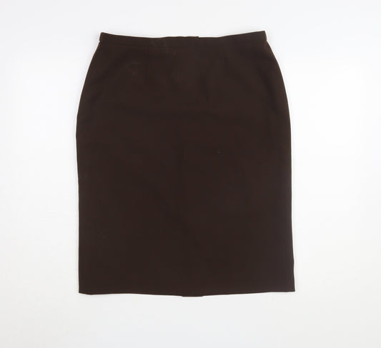 Classics Women's Brown Pencil Skirt Size 14