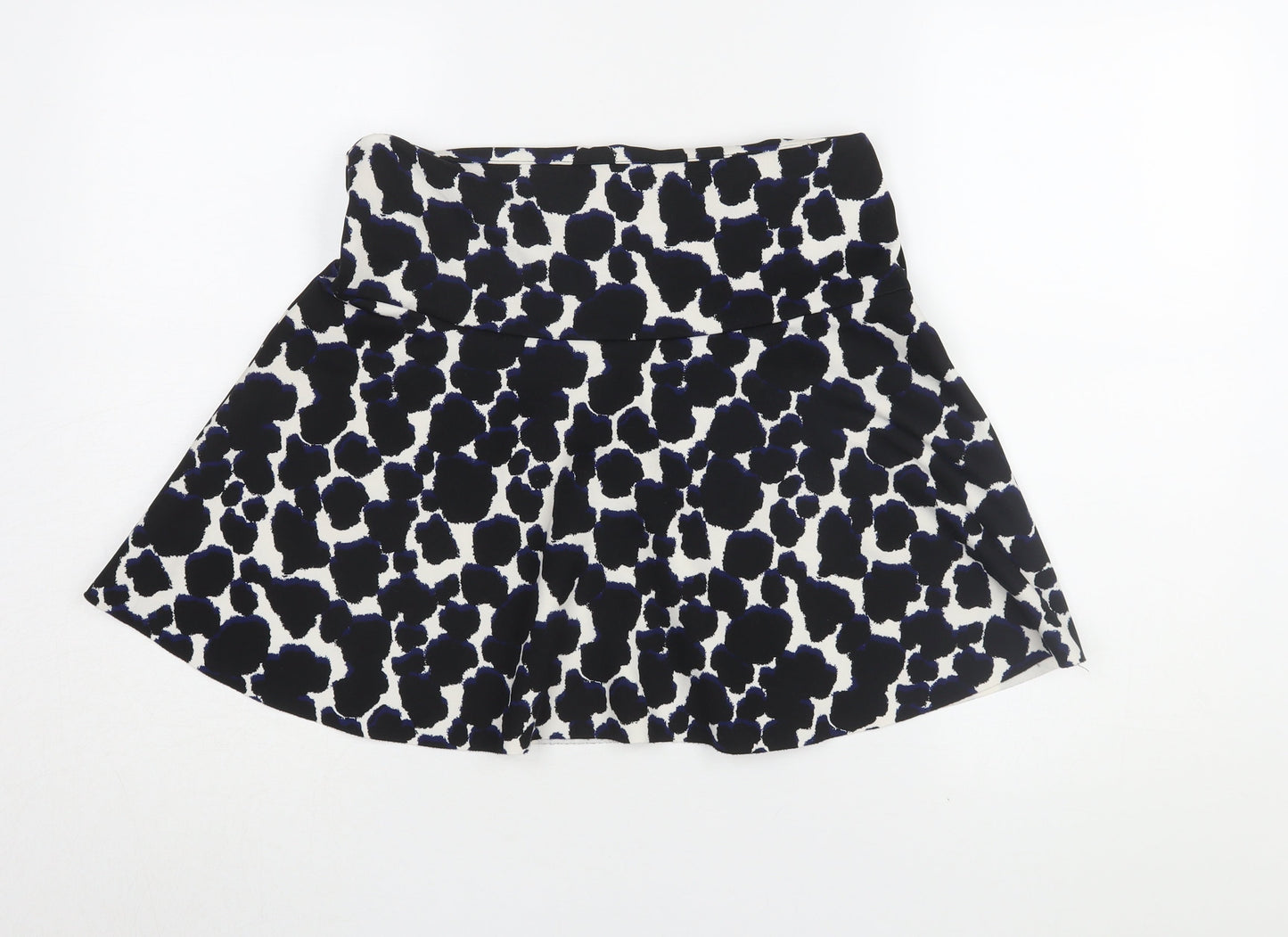 Next Women’s Black Animal Print A-Line Skirt Size 10
