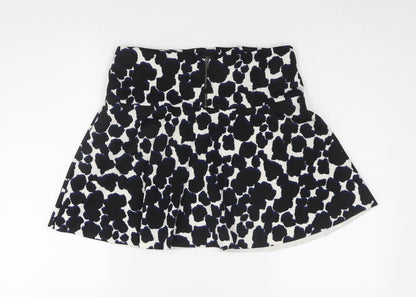 Next Women’s Black Animal Print A-Line Skirt Size 10