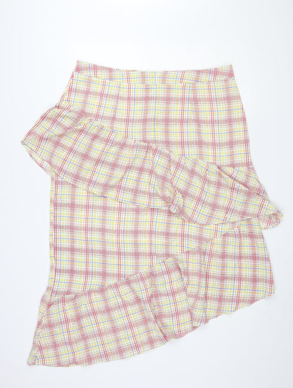 Glamorous Women Multicoloured Plaid Skirt Size 18