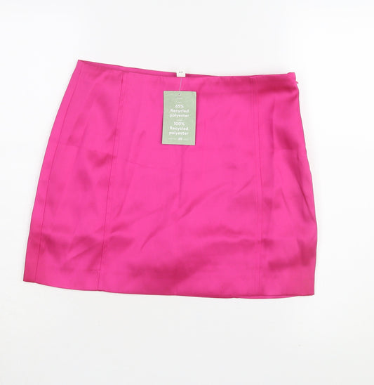 H&M Women's Pink Short Pencil Skirt Size 10