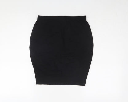 ASOS Women's Black Pencil Skirt Size 10 Cotton Blend