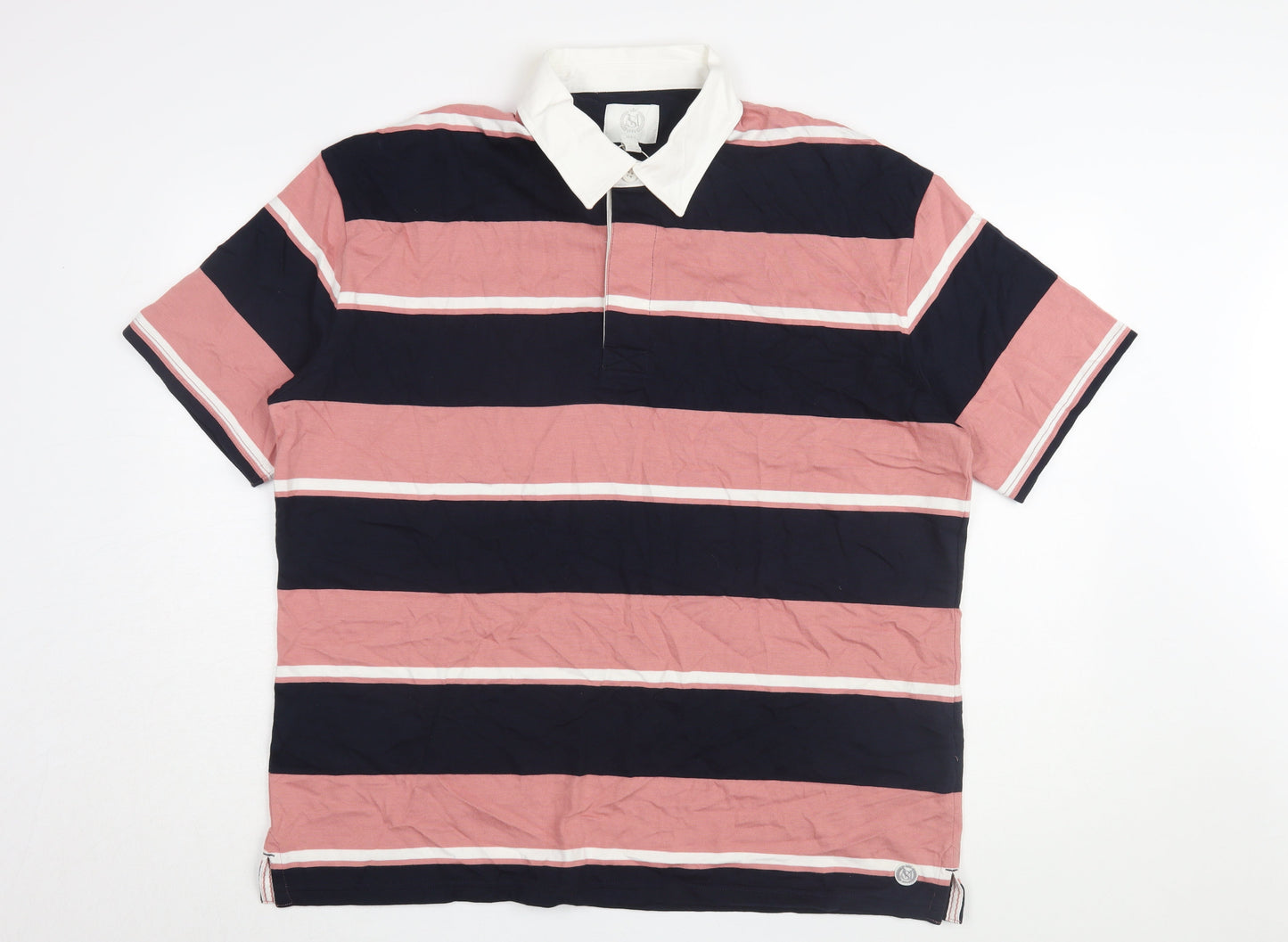 Marks and Spencer Men's Multicoloured Polo L