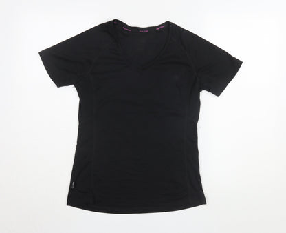 Karrimor Women's Black V-Neck Active T-Shirt Size 12