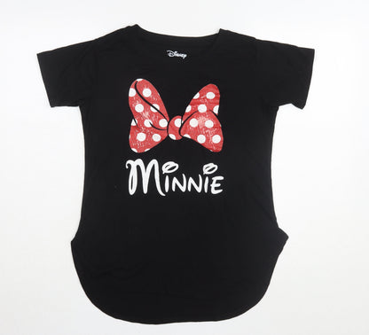 Unisex Adults UK Size M Disney Black Basic T-Shirt