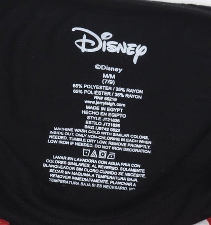 Unisex Adults UK Size M Disney Black Basic T-Shirt