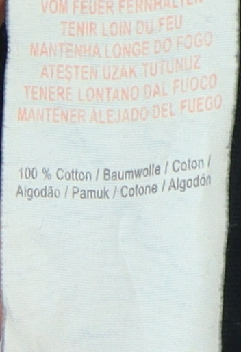 Puma Men's Black Cotton Logo T-Shirt Medium