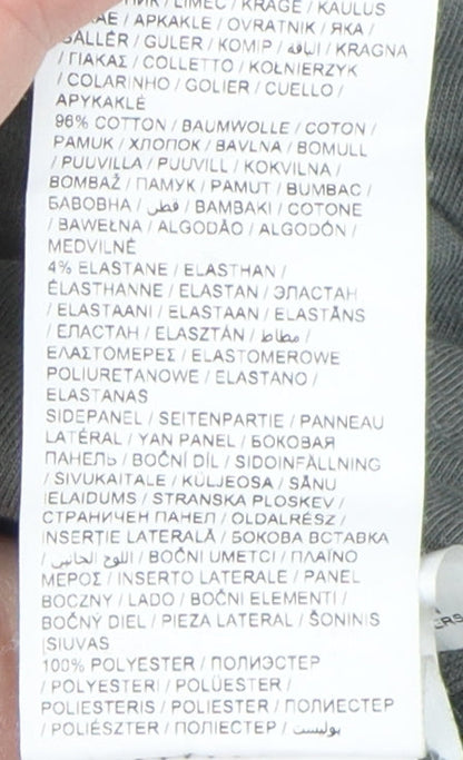 Puma Men's Green V-Neck T-Shirt, Size M, Breathable Casual