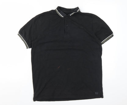 Firetrap Men's Black Polo Shirt L Casual Wear